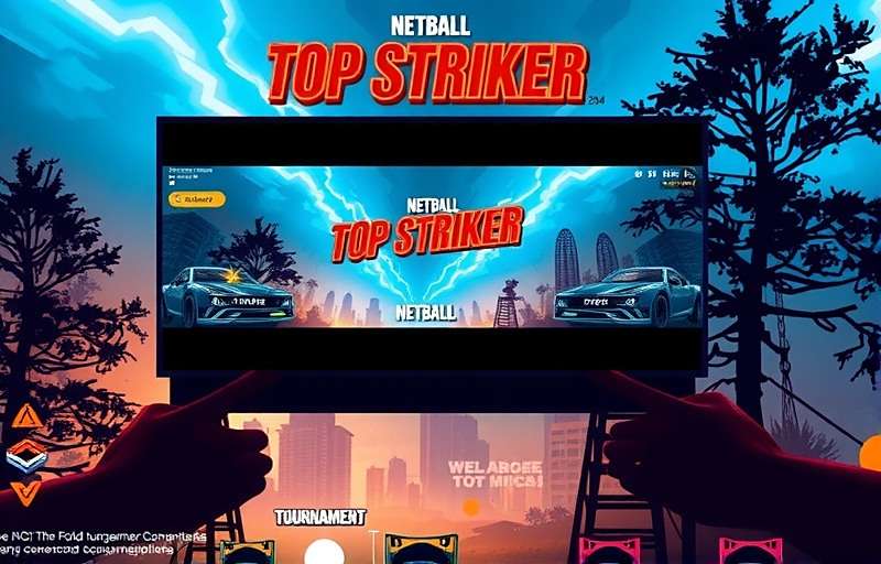 Top Striker2024 Neighborhood Tournament Neighborhood Top Striker2024 tournament with large screen and community gathering